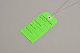 Elkay Plastics Equipment Tag, 2-5/16 x 4-3/4 Inch